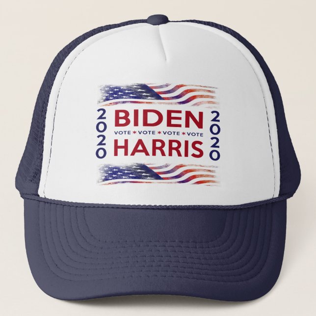 Casquette Biden Harris 2020 La démocratie est sur le bulleti (Devant)