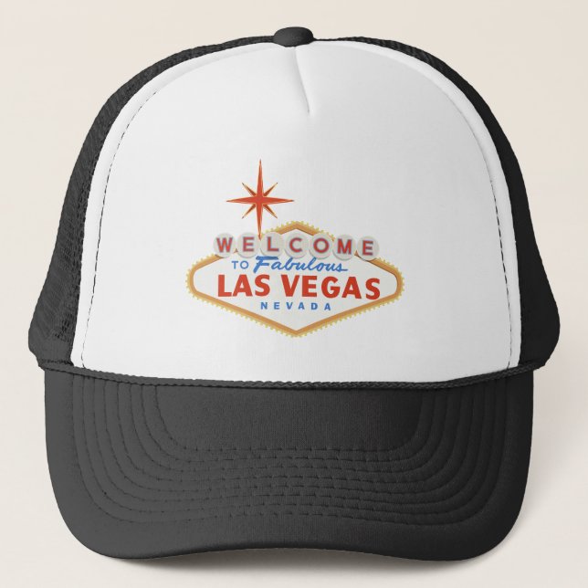 Casquette Bienvenue à Las Vegas Noir (Devant)