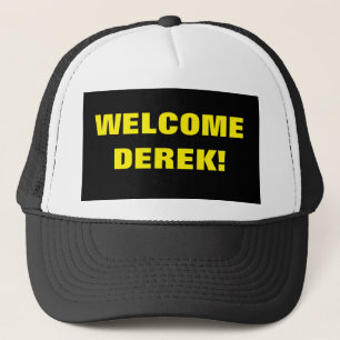 CASQUETTE BIENVENUE CHAPEAU NOIR ET BLANC
