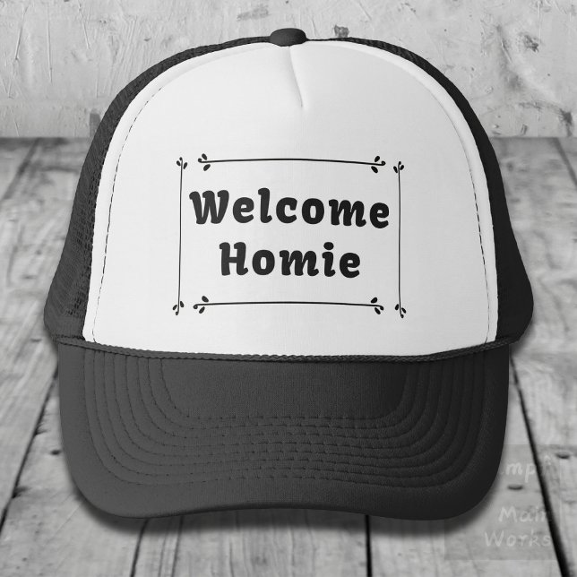 Casquette Bienvenue chez vous dans le cadre (Créateur téléchargé)