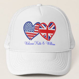 Casquette Bienvenue Kate & William/ Mariage royal