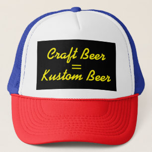 Casquette Bière artisanale = Bière Kustom jaune