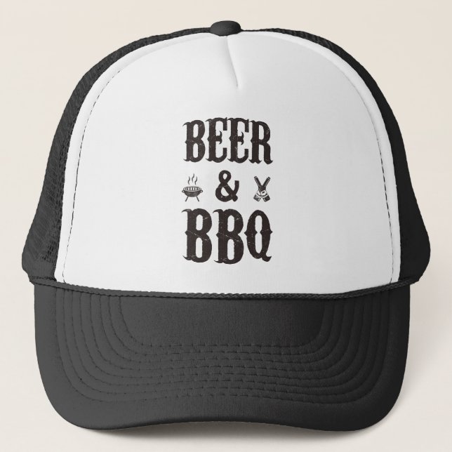 Casquette Bière et barbecue (Devant)