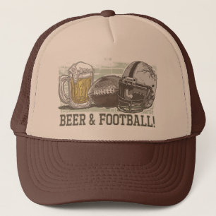 Casquette Bière et le football par des studios de Mudge