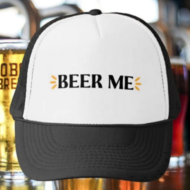 Casquette Bière moi | Chapeau de camion de typographie drôle (Créateur téléchargé)