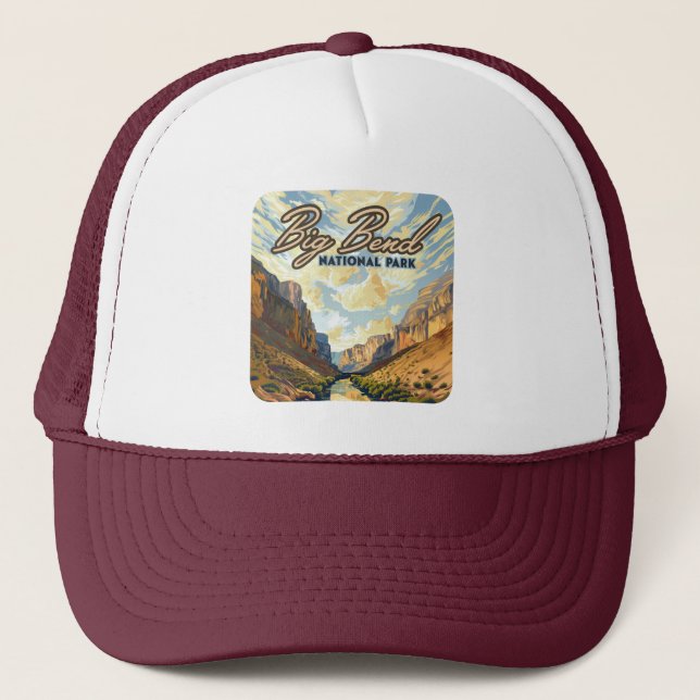 Casquette Big Bend National Park Texas Desert Retro (Devant)