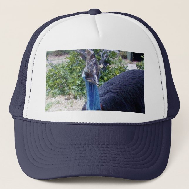 Casquette Big Blue Cassowary Bird, (Devant)