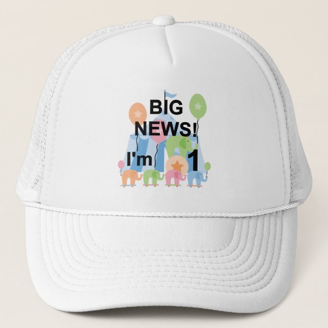 Casquette Big News Circus 1er Anniversaire T-shirts et cadea (Devant)