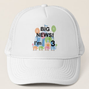 Casquette Big News Circus 3e Anniversaire Tshirts et cadeaux