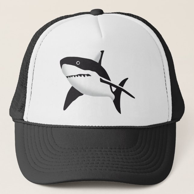 Casquette Big White Shark (Devant)