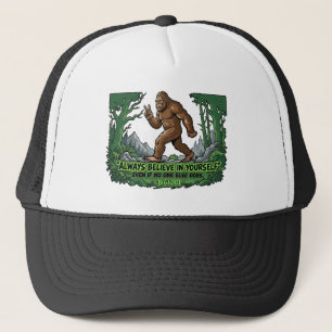 Casquette Bigfoot Paix Drôle Croyez En Vous Sasquatch