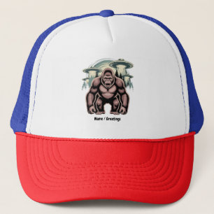 Casquette Bigfoot Sasquatch Alien UFO Drôle Graphisme