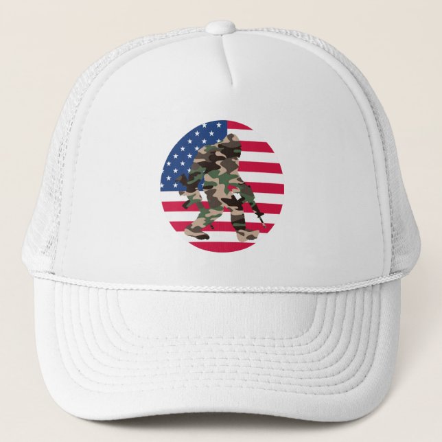 Casquette Bigfoot Sasquatch Camouflage  (Devant)
