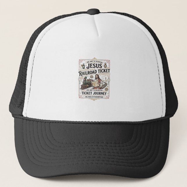 Casquette Billet de train Jésus Voyage Billet de train Jésus (Devant)