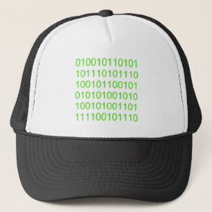 Casquette Binaire verte 01 - GeekShirts