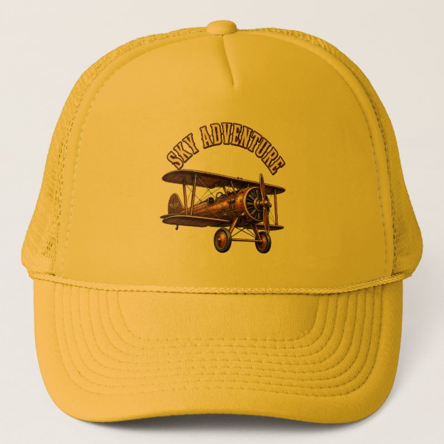 Casquette Biplan vintage.  (Devant)