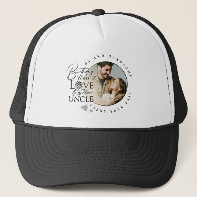 Casquette Birthday Gifts For Uncle | Custom Photo (Devant)
