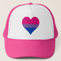 Bisexualité coeur de fierté Trucker Chapeau