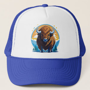 Casquette bison d'Amérique