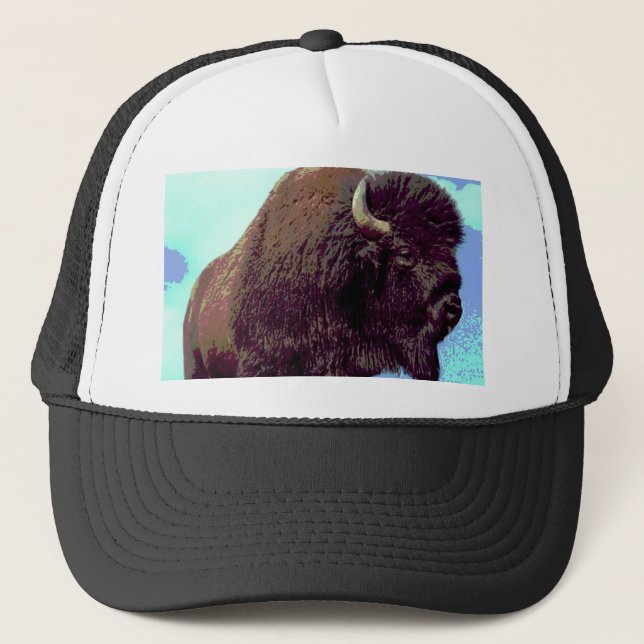 Casquette Bison Pop Art (Devant)