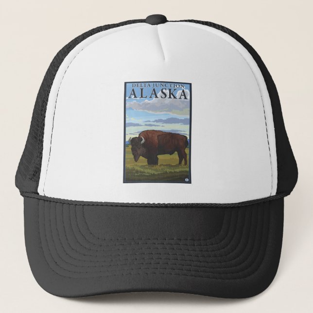 Casquette Bison Scene - Delta Junction, Alaska (Devant)