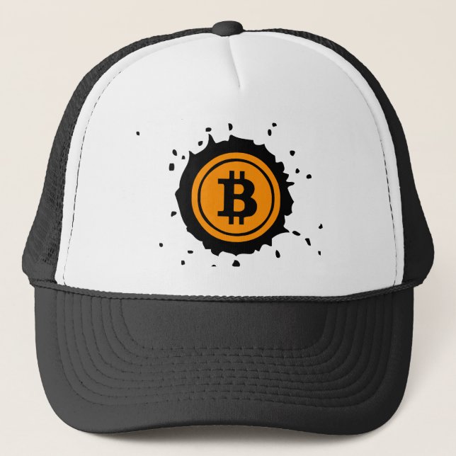 Casquette Bitcoin Logo Crypto Devise (Devant)