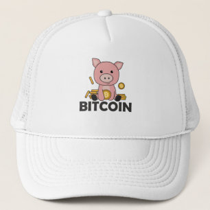 Casquette Bitcoin Piggy Bank Hodins tenir des pièces numériq