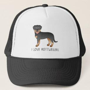Casquette Black And Tan Rottweiler - I Love Rottweilers
