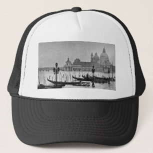 Casquette Black Blanc Grand Canal Venise Italie Voyage