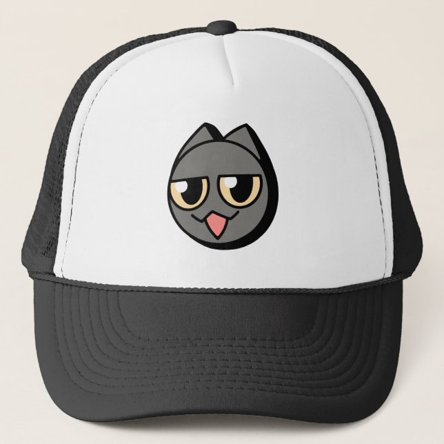Casquette Black Cartoon Cat (Devant)