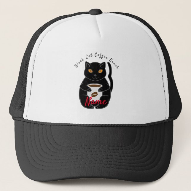 Casquette Black Cat Coffee Break Thunder_Cove (Devant)