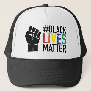 Casquette Black Lives Matt BLM Poing Poing Poing Clinqué