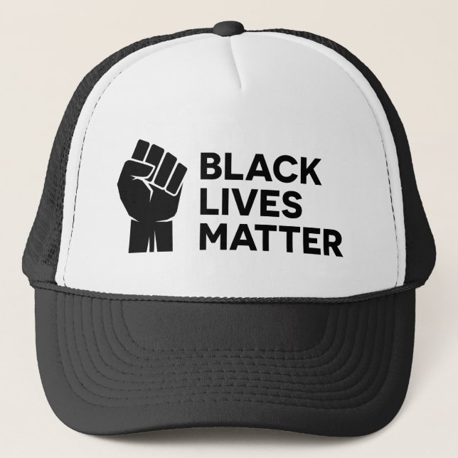 Casquette Black Lives Matter BLM Poing Levé Poing Clinché Po (Devant)