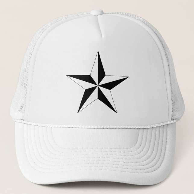Casquette Black Star Mark Stylish Mesh Trucker Chapeau (Devant)