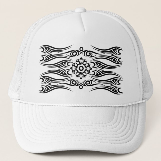 Casquette Black Tattoo Tribal 1 (Devant)
