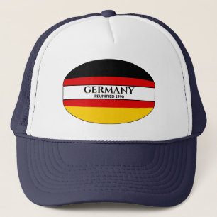 Casquette Black Text Allemagne Réunifié 1990 Drapeau