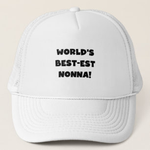 Casquette Black Text Meilleurs T-shirts et cadeaux Nonna