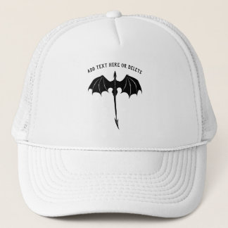 Casquette Black Tribal Flight Dragon Imaginaire blanc