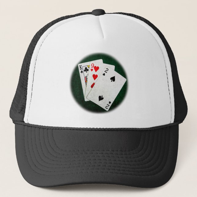 Casquette Blackjack 21 point - Roi, Neuf, Deux (Devant)