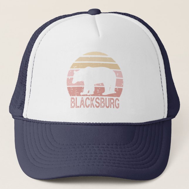 Casquette Blacksburg Virginia Ours Rétro (Devant)