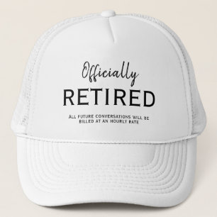 Casquette Blague personnalisée, cadeau de retraite de bureau