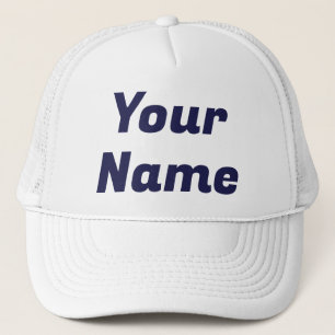 Casquette Blanc et marine PERSONNALISABLE