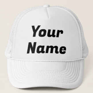Casquette Blanc et noir PERSONNALISABLE