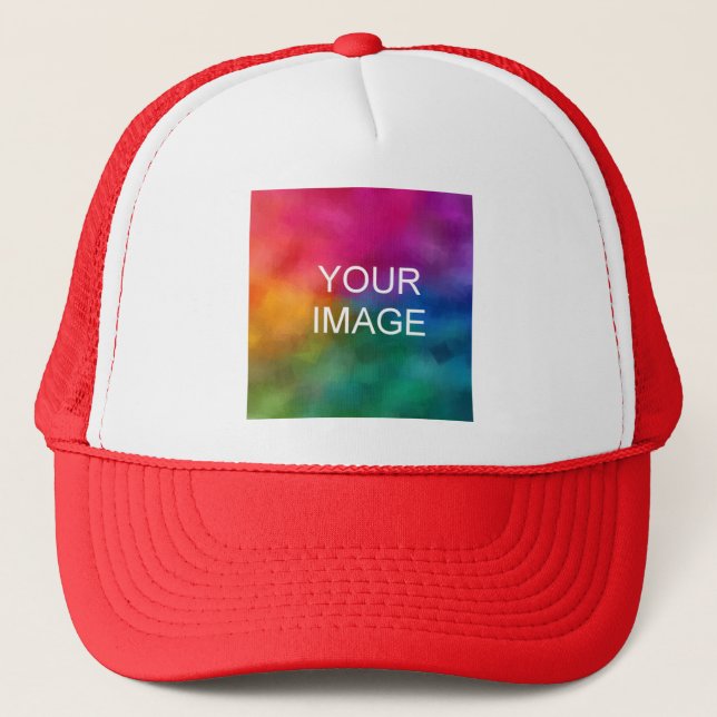 Casquette Blanc Et Rouge Créez Votre Propre Photo De Télécha (Devant)