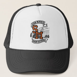 Casquette blanc noir de camionneur de SMHS n