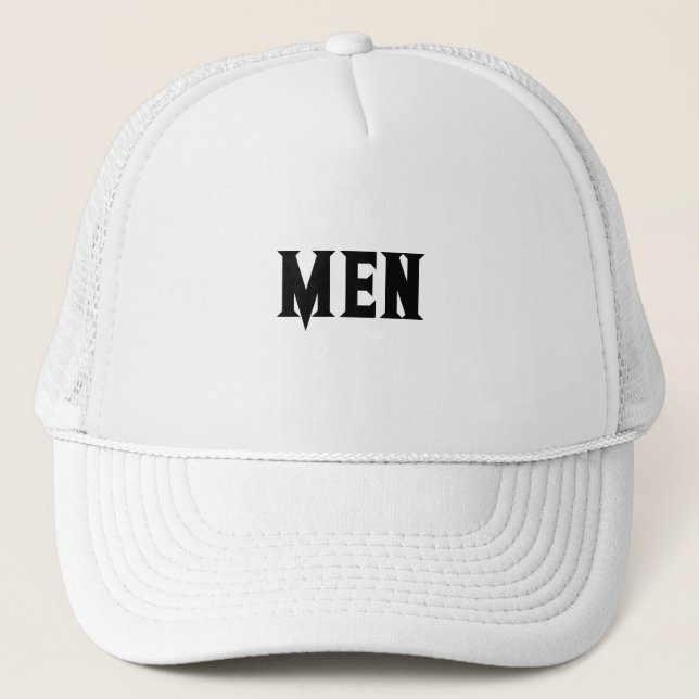 Casquette blanche personnalisée avec nom en texte  (Devant)