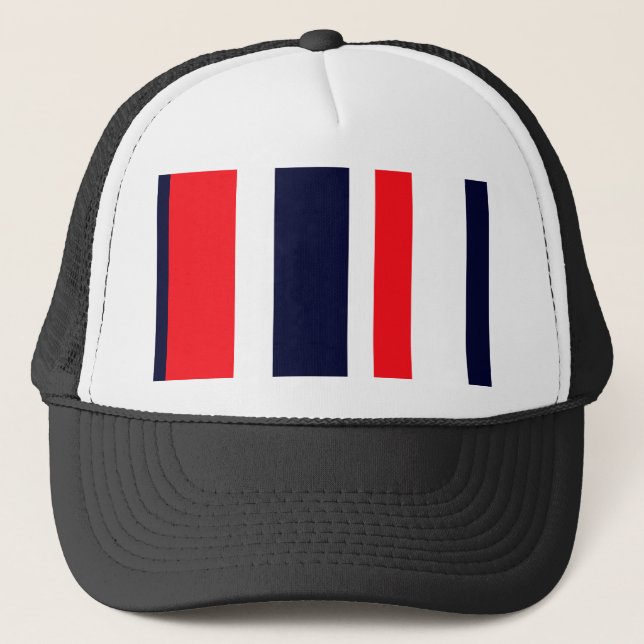 Casquette Blancs, Bleus Et Rouges (Devant)