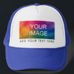 Casquette Bleu Blanc et Royal Elégant Moderne Hommes<br><div class="desc">Blanc Et Royal Bleu Élégante Femme Moderne Mens Modèle Créer Votre Propre Télécharger Image Logo Photo Trucker Chapeau.</div>