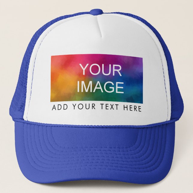 Casquette Bleu Blanc et Royal Elégant Moderne Hommes (Devant)