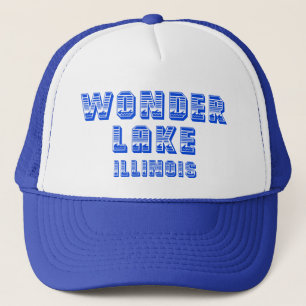 Casquette bleu de camionneur de ligne de